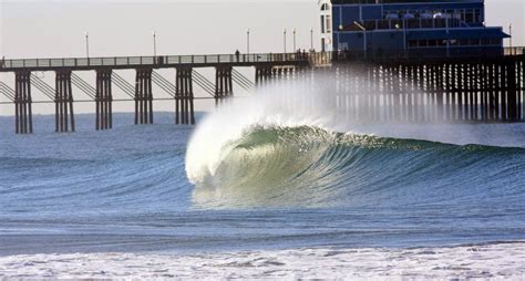 The pier closed in October as a safety precaution and will remain closed through early 2024 because of previous damage. Large waves eight to 12 feet, with sets up to 18 feet, have been pounding ...