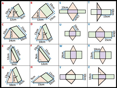 Surface Area of Triangular Prisms MathsHKO Worksheets Library