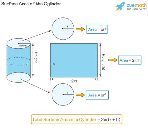 Surface Area of a Cylinder - Formula, TSA and CSA - Cuemath