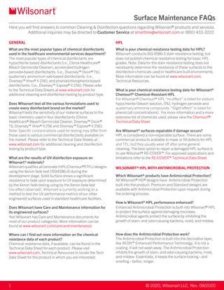 Surface Maintenance FAQs by Wilsonart - Issuu