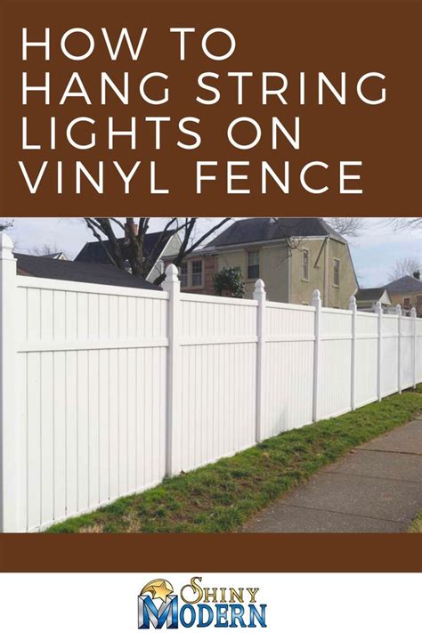 Surface mount vinyl fence post.  Knowing how to hang string lights on vinyl f...