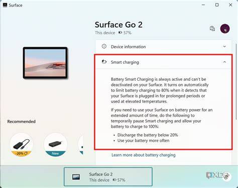 Surface pro smart charging paused.  Smart Battery Smart Charging is always active...