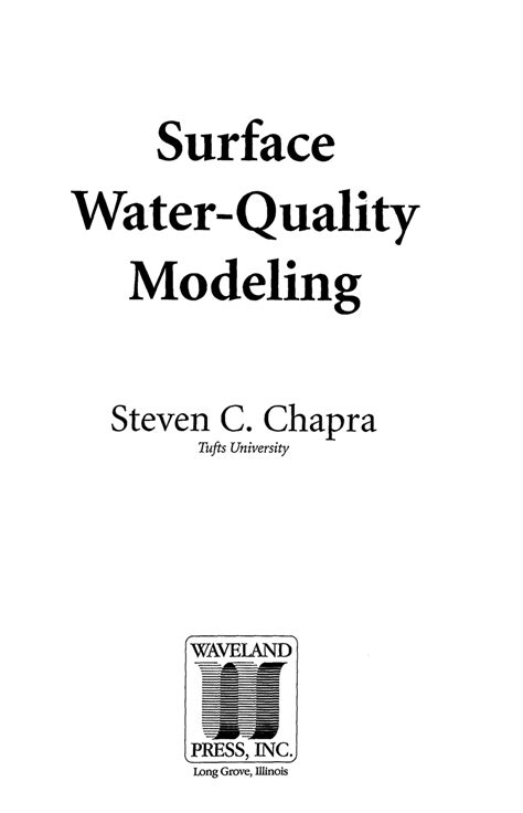 Surface water quality modeling solution manual. - The everything economics book from theory to practice your complete guide to understanding economics today.