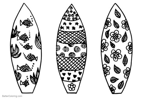 Surfboard Free Coloring Pages