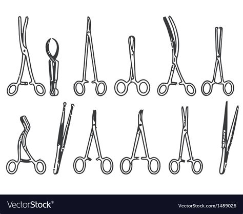 Surgical instruments Royalty Free Vector Image