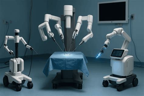 Surgical robots names.  pertaining to or involving surgery or surgeons.  M...