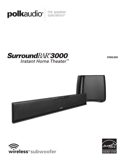 Surround bar 3000 polkaudio owner manual. - The leaders guide to past and future.
