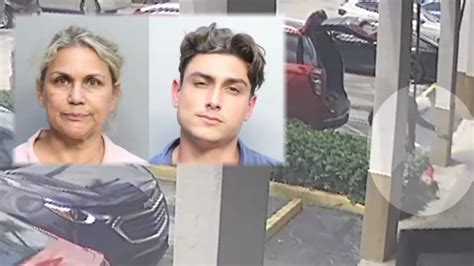 Surveillance video shows robbery, beating outside Hialeah hair salon that led to arrests of mother and son