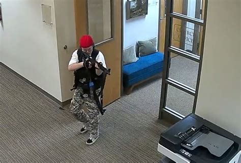 Surveillance video shows shooter enter Nashville school