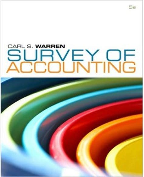 Survey of accounting warren 5th edition solutions. - Acoustimass 5 series iii manual speaker system.