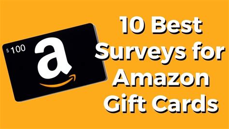 Surveys for amazon gift cards. Here are some of the best survey sites that offer Amazon gift cards: 1. Branded Surveys . First on the list is one of the leading survey sites, Branded Surveys. You can sign up on this site if you reside … 