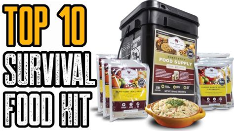 Survival food companies. Food Products: Emergency Essentials offers many different survival kits from 72 hours up to 1 year. Their 1-year survival kit contains 2,011 calories per person per day. They sell a wide variety of food like fruits, vegetables, meats, proteins, grains, pasta, dairy, staples, and desserts. 