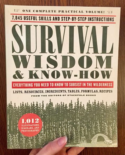 Full Download Survival Wisdom  Know How Everything You Need To Know To Thrive In The Wilderness By Amy Rost