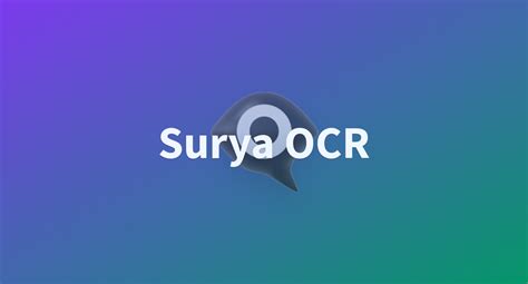 Surya ocr.  Prototype.  It’s built on Hugging Face Trainer, and supports al...