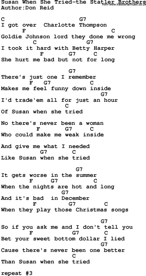 Susan When She Tried - song and lyrics by The Statler …