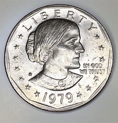 Get the best deals on Susan B. Anthony Dollar 1979 US Coin Errors when you shop the largest online selection at eBay.com. Free shipping on many items | Browse your favorite brands | affordable prices. ... 1979 Susan B Anthony Dollar FG Multiple Errors Very Rare. $100.00. 0 bids. $3.75 shipping.. 
