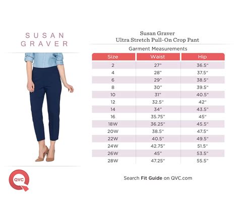Susan graver sizing chart. Women's US Clothing Size Chart (Inches): Our General US Size Chart works with most clothing brands and manufacturers, but maybe not all. All measurements in inches. If your measurements fall between two sizes, we recommend to select the larger size (but you may try both sizes on if possible). US Size: Bust: Waist: Hips: … 