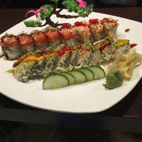 Sushi baltimore. spicy white tuna, avocado, cream cheese, fried whole roll, eel sauce on top. $ 10.95. M35. Raven Maki. (Whole roll deep fried)Crab stick,shrimp, jalapeno with mayo, eel sauce on top. $ 12.95. M36. Gold Fish Roll. Fresh salmon, avocado, hot … 