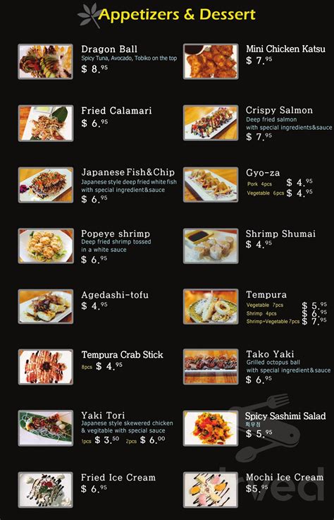 Sushi columbia md. In: Salmon, Tuna, Shrimp Tempura and Crab Mixed Top: Eel and Crunchy Flake Sauce : Seared Spicy Mayo ,Eel Sauce. $18.00. 
