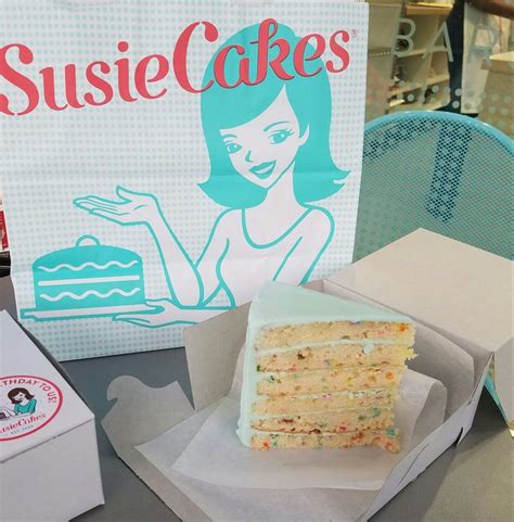 Susie cakes. Address: 3705 Caminito Court Suite 0500 San Diego, CA, 92130 Hours: Sunday - Thursday 11am - 8pm Friday and Saturday 11am - 9pm Phone Number: 858-299-2253 Email: celebrationDEM@susiecakes.com 