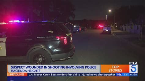 Suspect in critical condition following officer-involved shooting in Hacienda Heights 