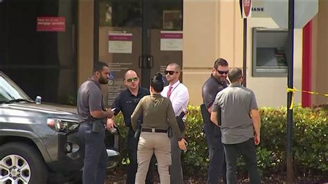 Suspect taken into custody after shots fired during attempted bank robbery in Pembroke Pines; no injuries
