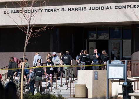 Suspect waited outside El Paso County courthouse to shoot victim, witnesses told police