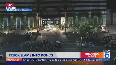 Suspected intoxicated driver smashes truck into Kohl’s, leads police on pursuit  