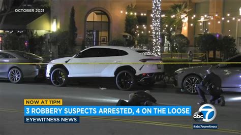 Suspects arrested for armed robberies of luxury goods across Southern California