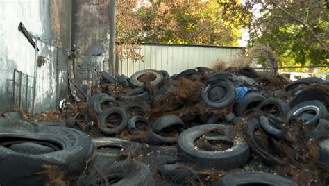 Suspicious fire damages family-owned tire shop