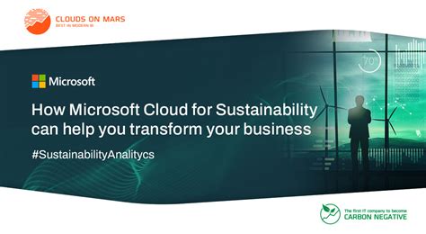 Sustainability reporting with Microsoft Cloud - Clouds On Mars