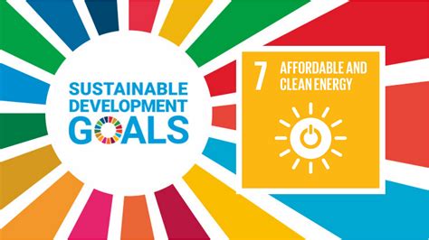 Sustainable development goal 7 - Affordable and clean energy