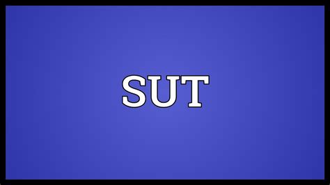 Sut Definition & Meaning YourDictionary