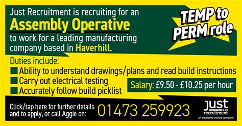 Sutton Recruitment Ltd hiring Assembly Operatives in East Riding …