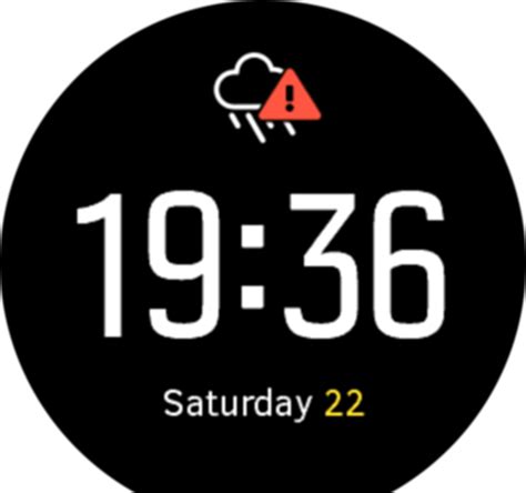 Suunto 9 Peak - Settings - Storm alarm