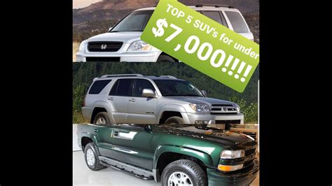 Save up to $6,360 on one of 1,077 used cars for sale in Dallas, TX. ... Used Cars Under $7,000 for Sale in Dallas, ... 1500 SLE 4dr SUV. $4,995. 299,640 miles. No accidents, 2 Owners, Personal use .... 