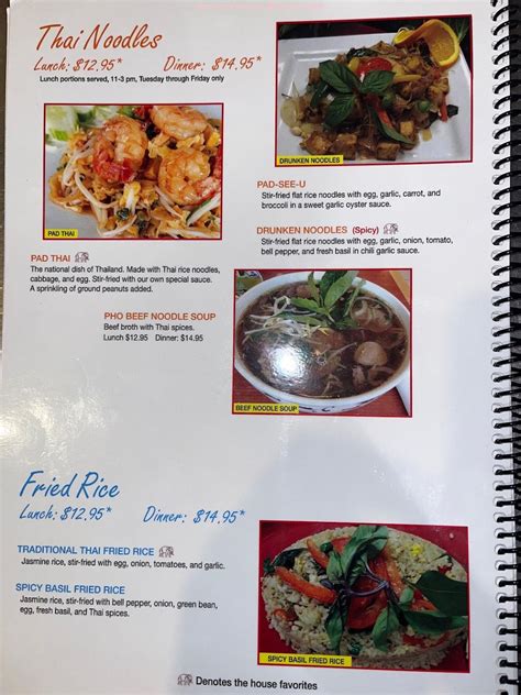Suwannee thai cuisine menu. 85C Bakery Cafe. 126. Item Prices. $6.12 ↓-0.25%. Average Item Price. View menu prices. View the latest accurate and up-to-date Suwannee Thai Cuisine Menu Prices for the entire menu including the most popular items on the menu. 