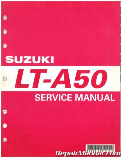 Suzuki 2002 lt a50 lta50 lt a50 factory original owners manual. - Manuale di servizio mitsubishi vs 60601.