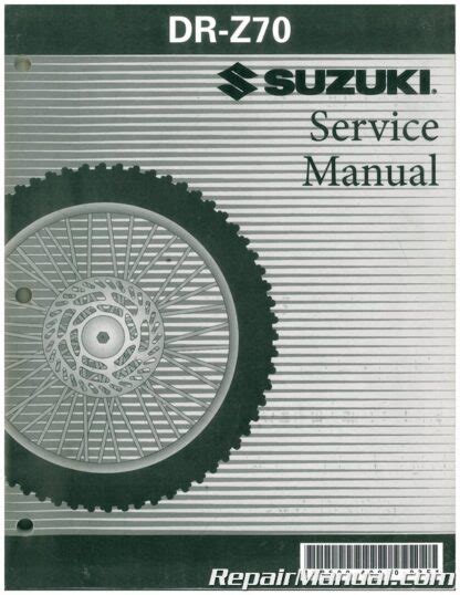 Suzuki 2008 dr z70 dr z 70 service shop repair manual. - Epson stylus photo px710w tx710w service manual repair guide.