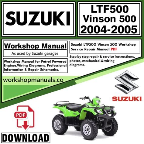 Suzuki 500 vinson 4x4 repair manual. - Manual de entrenamiento del ciclista bicolor deportes.