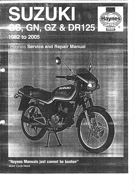 Suzuki GZ125 Marauder Service Repair Manuals on Motor Era