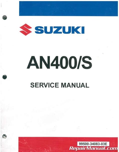 Suzuki an400 2003 motorcycle service repair manual. - Novela de andres choz (alfaguara bolsillo).