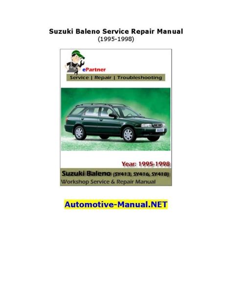 Suzuki baleno service and repair manual. - Manual of cultivated broad leaved trees and shrubs vol 1 a d.