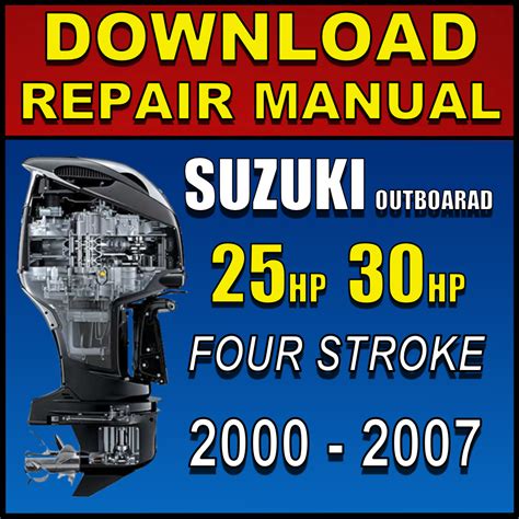 Suzuki df25 df30 outboard 4 stroke motor workshop service repair manual download. - Suzuki grand vitara xl7 v6 reparaturanleitung ebook.