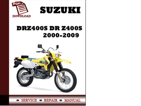 Suzuki dr z400s drz400 service repair manual 2001 2009. - Manuale di servizio di fabbrica toyota.