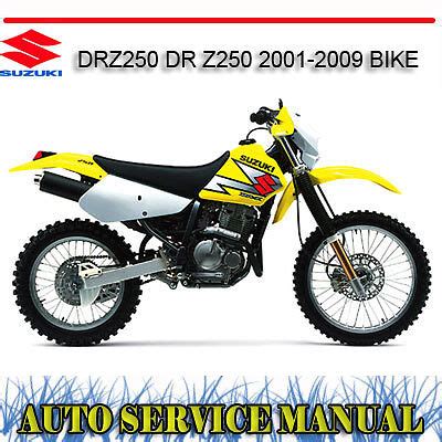 Suzuki drz250 dr z250 2001 2009 bike repair service manual. - 1994 jeep grand cherokee, manuale d'uso limitato.