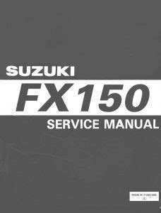 Suzuki fxr150 fxr 150 workshop manual. - Med kall fra gud og kirken.