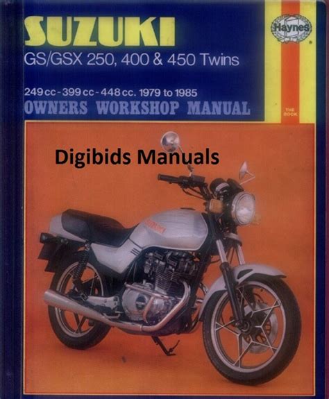 Suzuki gs 250 x 400 450 twins 1979 1985 manual. - Séquences de travail géométriques avec réponses.