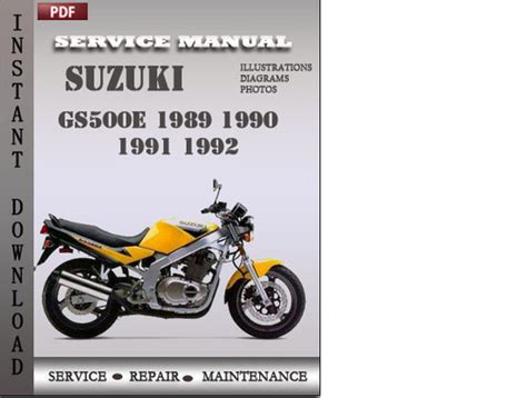 Suzuki gs500e 1989 1990 1991 1992 factory service repair manual. - Bmw 5 series e39 525i sport wagon 1997 2002 service manual.