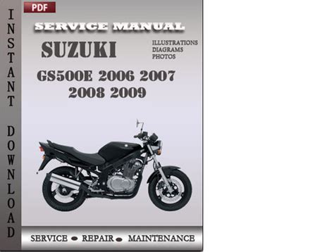 Suzuki gs500e 2006 2007 2008 2009 hersteller service reparaturhandbuch. - 2008 lexus rx400h service repair manual software.